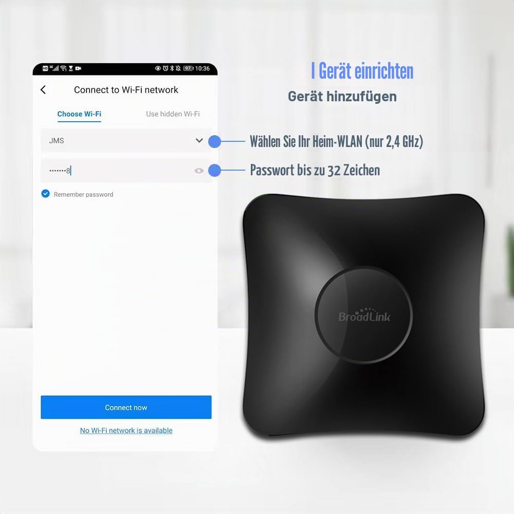 Broadlink RM4 Pro – WLAN IR/RF-Hub (Alexa & Google)