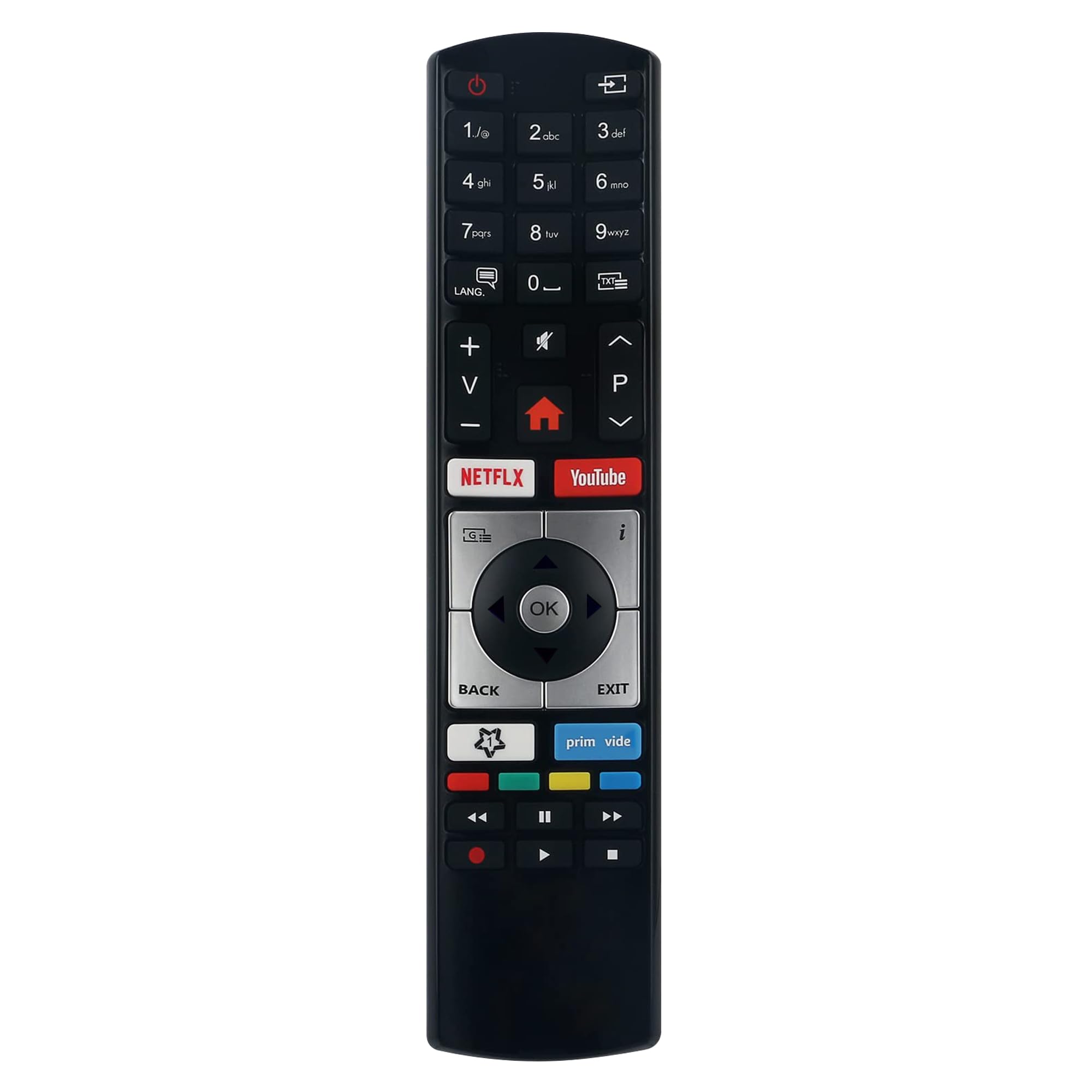 Ersatzfernbedienung für Telefunken / Vestel / OK. / JVC (RC4318)