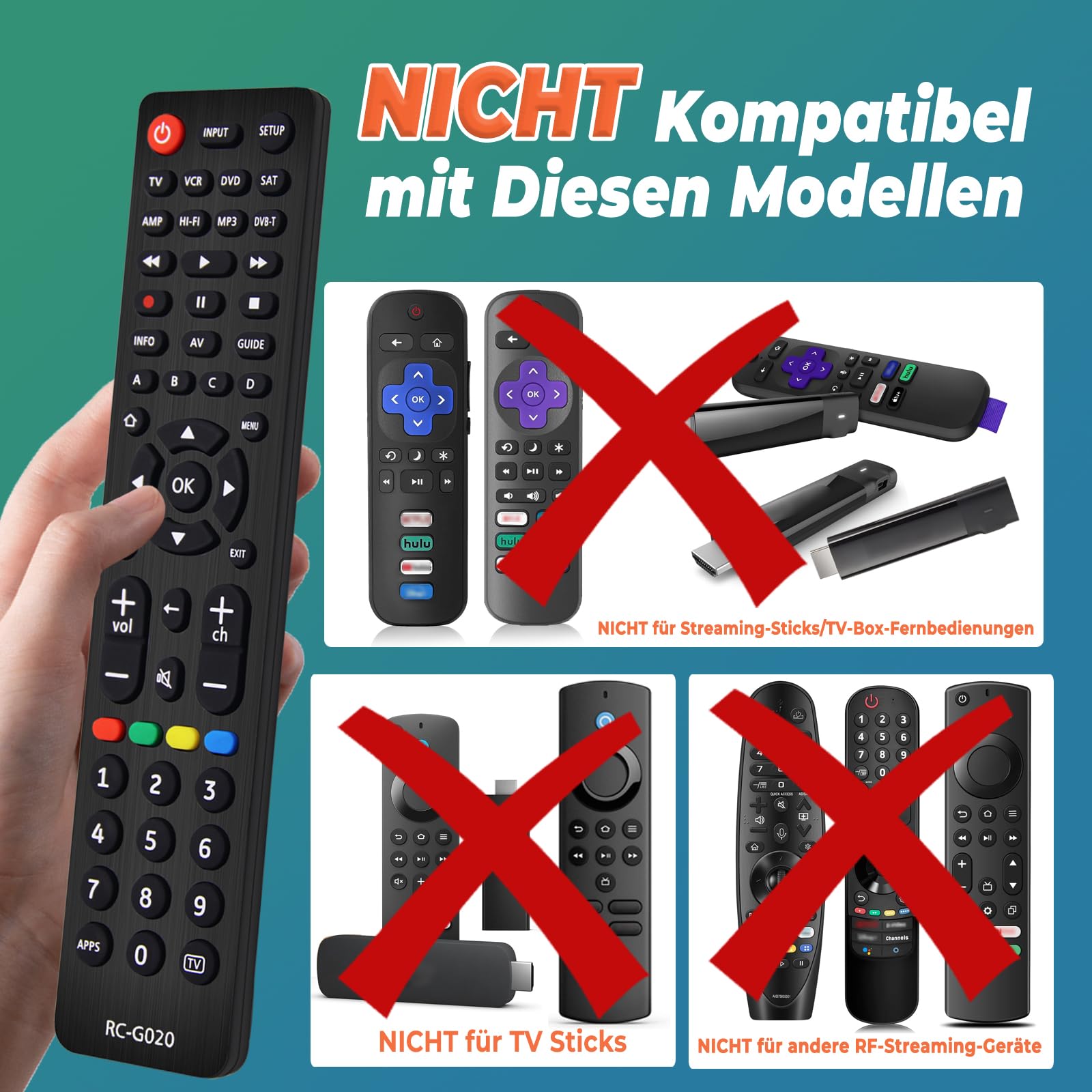Hama 8-in-1 Universalfernbedienung