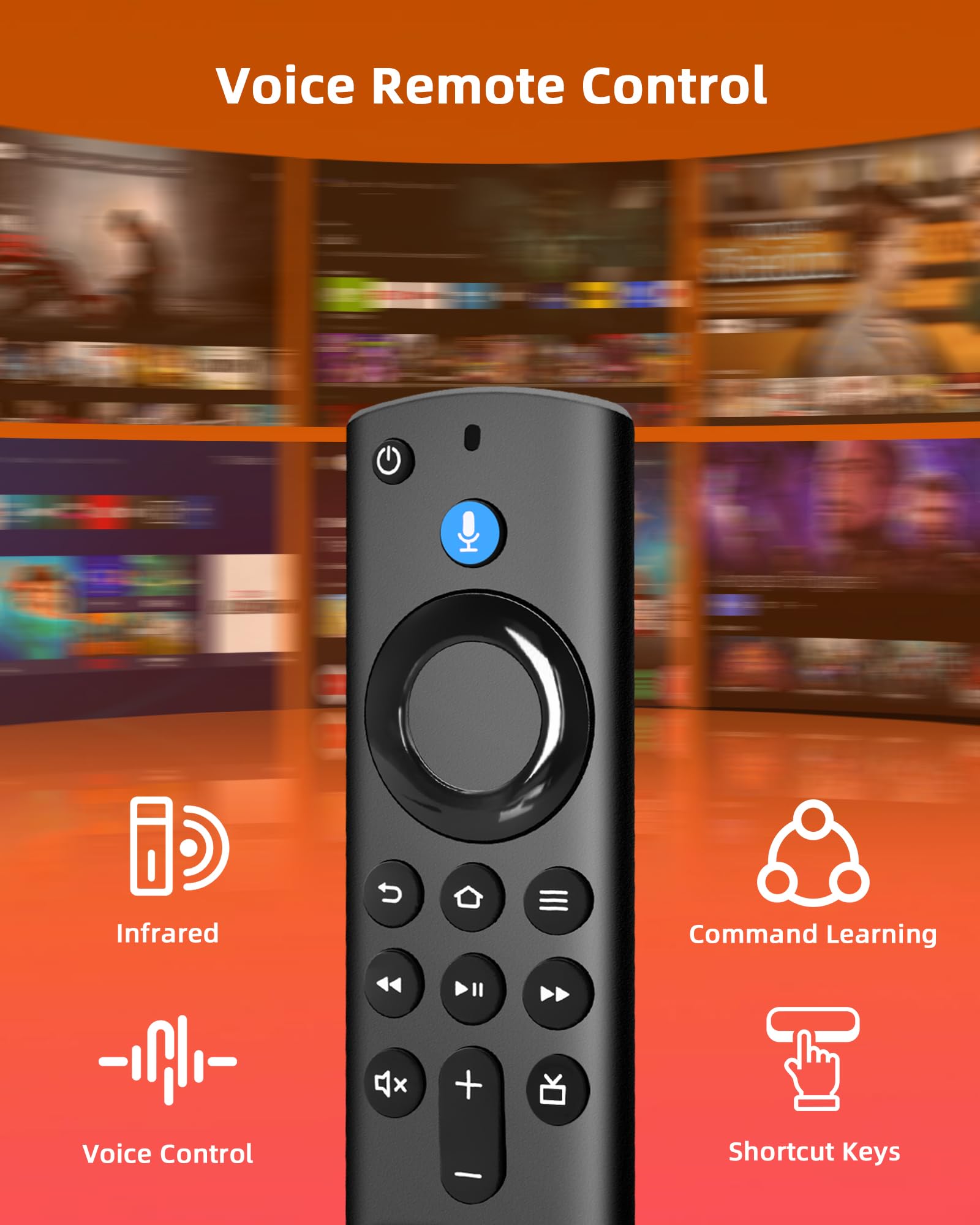 Ersatzfernbedienung für Fire TV Stick (mit Alexa-Sprachsteuerung)