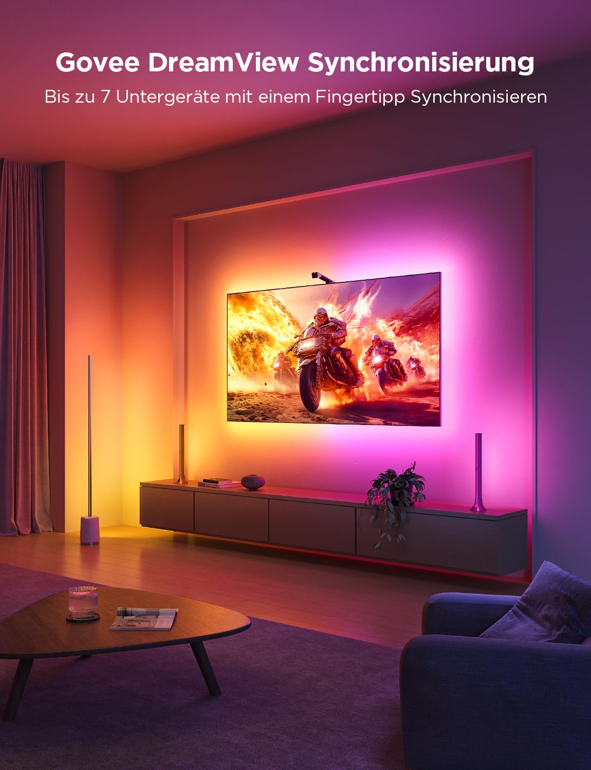 Govee TV-Hintergrundbeleuchtung mit Kamera-Sync (LED-Strip)