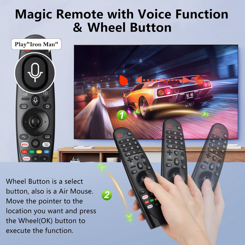Ersatzfernbedienung für LG Magic Remote (AN-MR19BA / MR20GA / MR21GA)