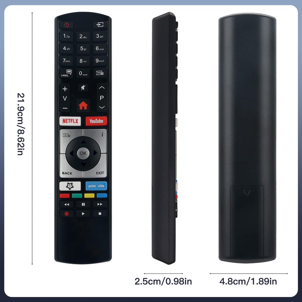 Ersatzfernbedienung für Telefunken / Vestel / OK. / JVC (RC4318)