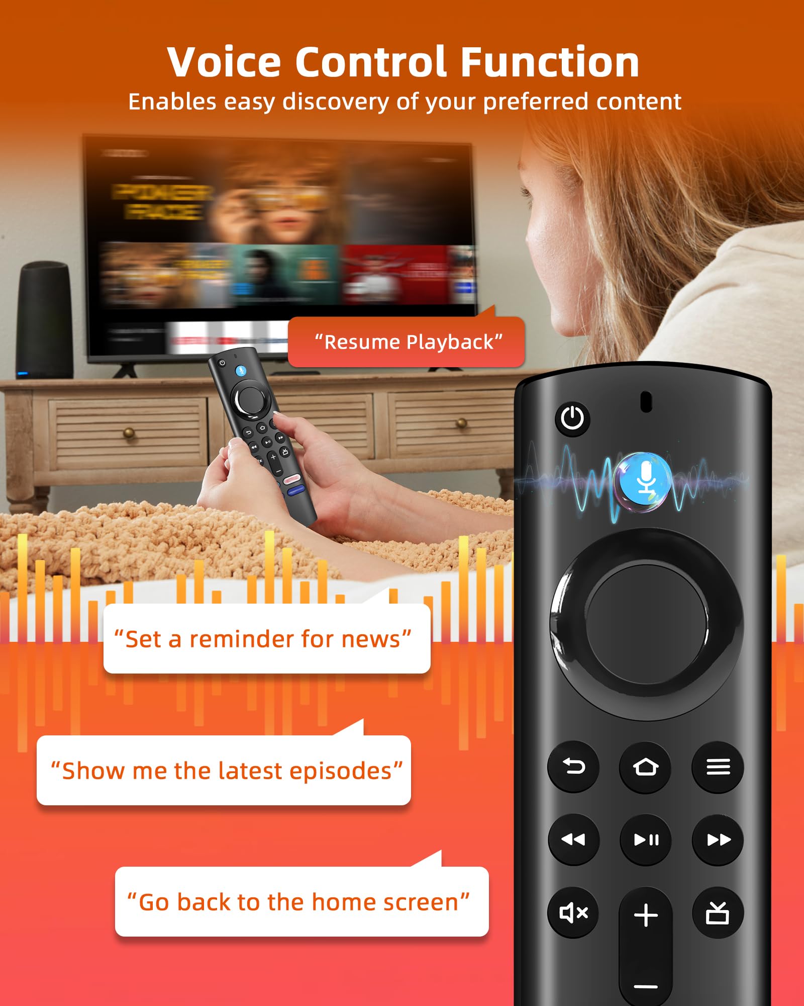 Ersatzfernbedienung für Fire TV Stick (mit Alexa-Sprachsteuerung)