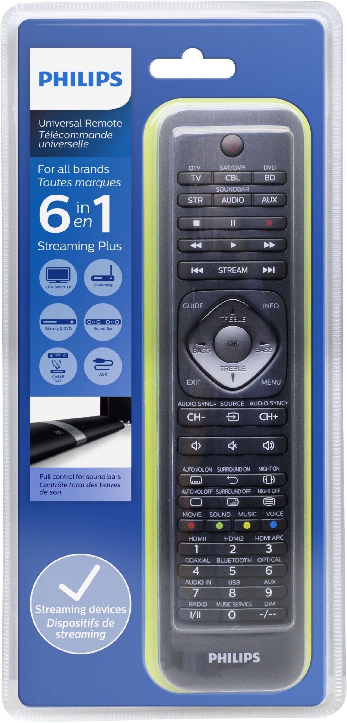 Philips SRP5016/10 – 6-in-1 Universalfernbedienung