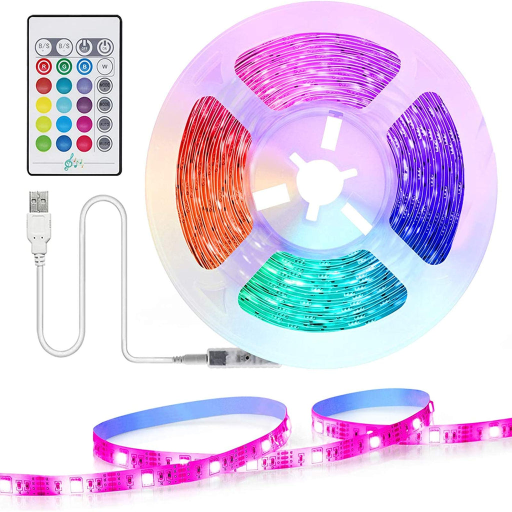 USB LED-Strip für TV-Hintergrundbeleuchtung (mit Fernbedienung)